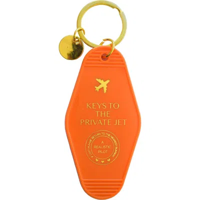 Jollity & Co Vintage Motel Keychains, 11 Style Options In Orange