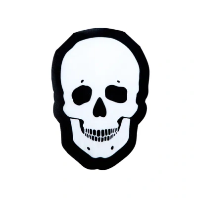 Jollity & Co . White Skull Large Napkins In Multi