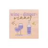 Jollity & Co Wine Themed Cocktail Napkins In Wine + Dinner = Winner