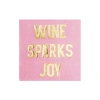 Jollity & Co Wine Themed Cocktail Napkins In Wine Sparks Joy