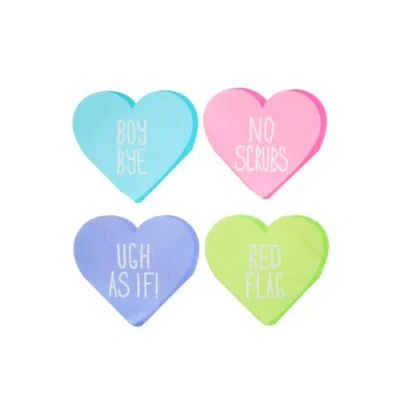 Jollity & Co . Y2k Candy Hearts Cocktail Napkins In Multi