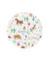 Jollity & Co Yeehaw Cowboy Small Paper Plates, Set Of 8 In Multi