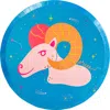 Jollity & Co Zodiac Themed Dinner Plates In Aries