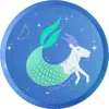 Jollity & Co Zodiac Themed Dinner Plates In Capricorn