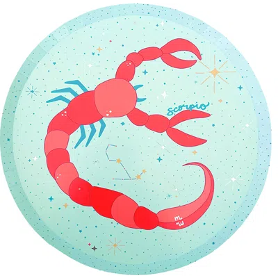 Jollity & Co Zodiac Themed Dinner Plates In Scorpio