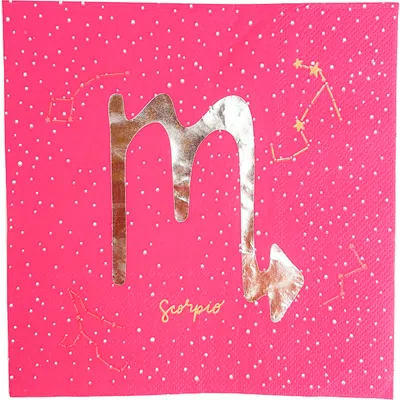Jollity & Co Zodiac Themed Large Napkins