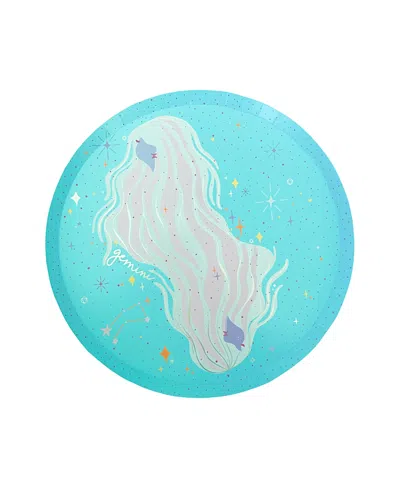 Jollity & Co Zodiac Themed Paper Party Dinner Plates, Set Of 8 In Blue