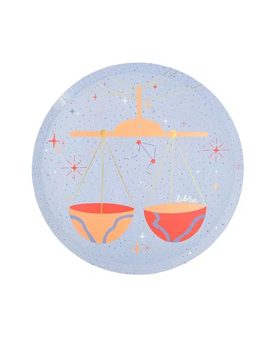 Jollity & Co Zodiac Themed Paper Party Dinner Plates, Set Of 8 In Multi