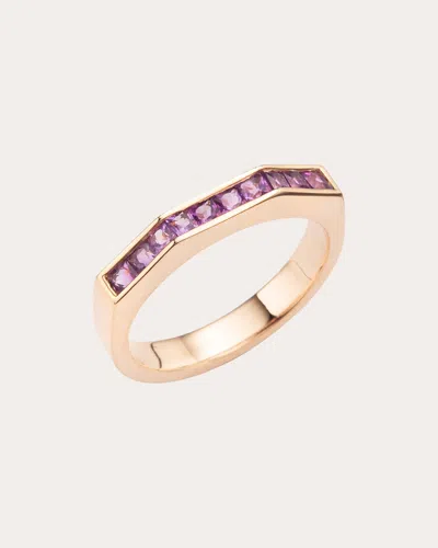 Jolly Bijou Women's Amethyst Otto Ring In Pink