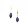 Jollz Jewellery Women's Gold / Blue Gold Vermeil Lapis Lazuli Earrings In Multi