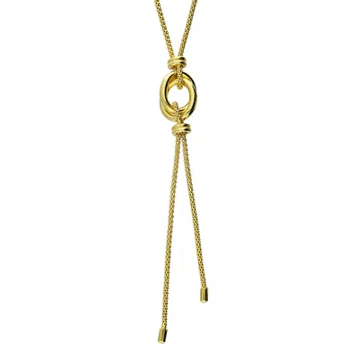 Jollz Jewellery Women's Gold Vermeil Entwined Knot Necklace