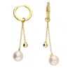 Jollz Jewellery Women's Gold Vermeil Pearl & Bead Chain Drop