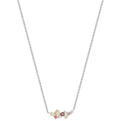 Jollz Jewellery Women's Multicoloured Sterling Silver Necklace