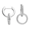 Jollz Jewellery Women's Open Circle Sterling Silver Earrings