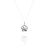Jollz Jewellery Women's Pink / Purple / Yellow Natural Citrine & Amethyst Flower Locket