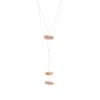 Jollz Jewellery Women's Silver Multiway Biwa Pearls Necklace.