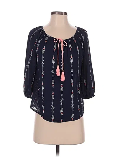 Pre-owned Jolt 3/4 Sleeve Blouse In Black