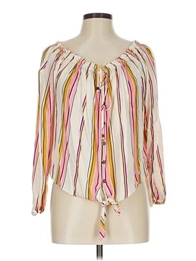 Pre-owned Jolt 3/4 Sleeve Blouse In Pink