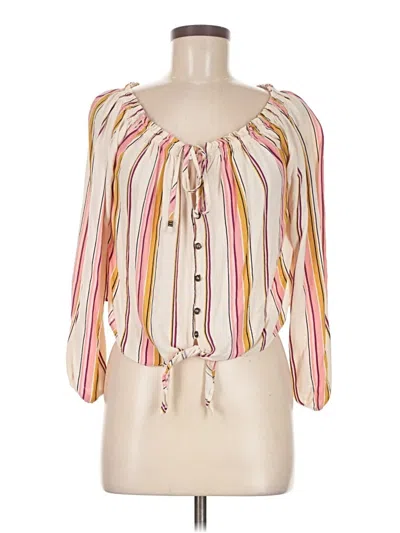 Pre-owned Jolt 3/4 Sleeve Blouse In Pink