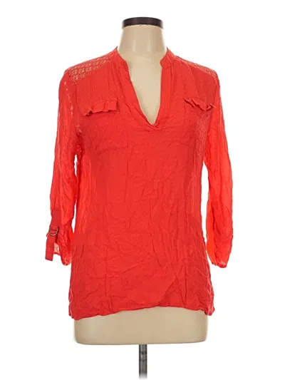 Pre-owned Jolt 3/4 Sleeve Blouse In Red