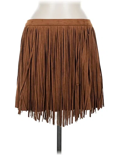 Pre-owned Jolt Casual Skirt In Brown