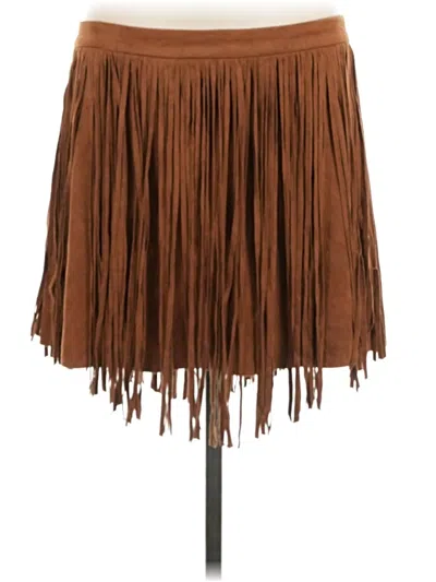 Pre-owned Jolt Casual Skirt In Brown