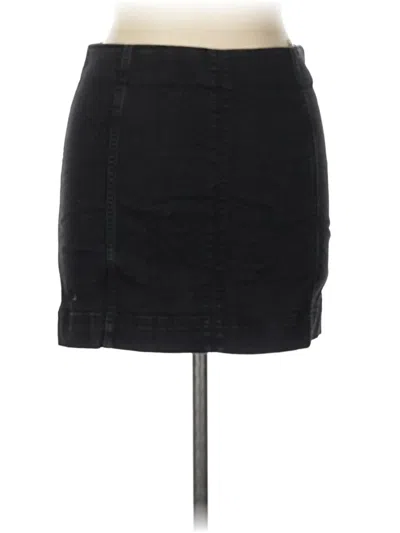 Pre-owned Jolt Denim Skirt In Black