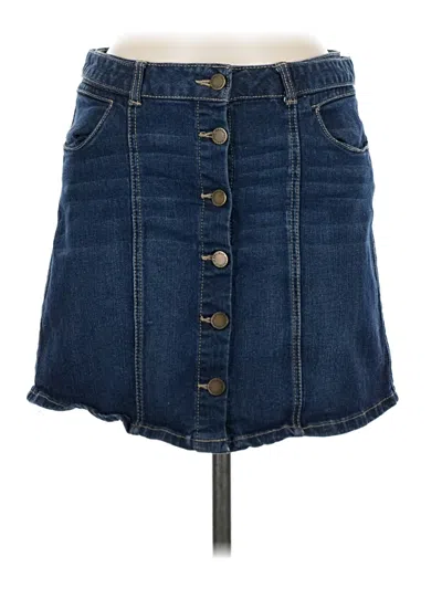 Pre-owned Jolt Denim Skirt In Blue