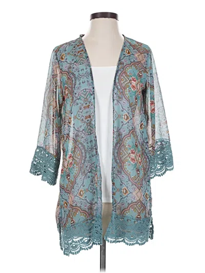 Pre-owned Jolt Kimono In Teal