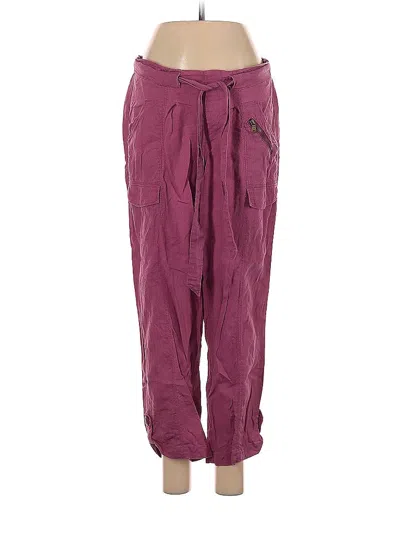 Pre-owned Jolt Linen Pants In Pink