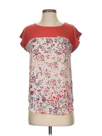 Pre-owned Jolt Short Sleeve Blouse In Orange