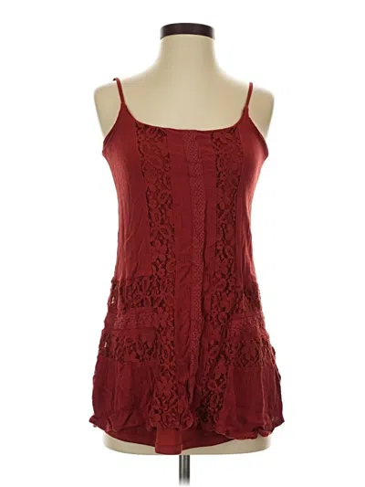 Pre-owned Jolt Sleeveless Blouse In Burgundy