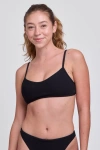 Jolyn Hikari Bikini Top In Black