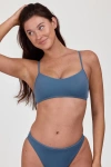Jolyn Hikari Bikini Top In Gray