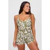 Jolyn Rebecca Romper One Piece Swimsuit