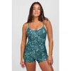 Jolyn Rebecca Romper One Piece Swimsuit