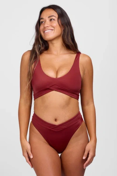 Jolyn Sirena Bikini Bottom In Burgundy