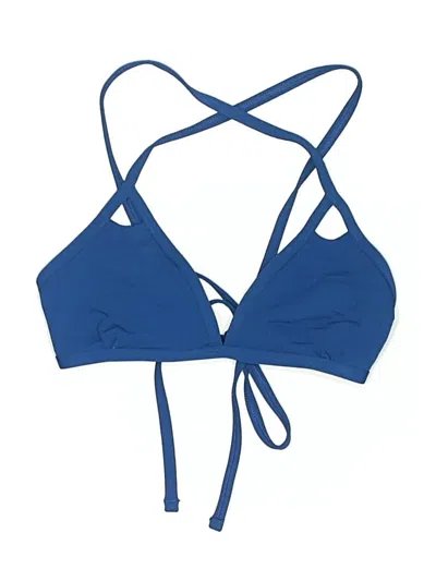 Pre-owned Jolyn Swimsuit Top Blue Swimwear