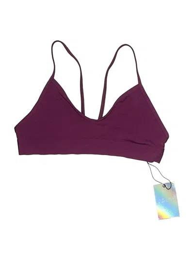 Jolyn Swimsuit Top Purple Swimwear In Brown