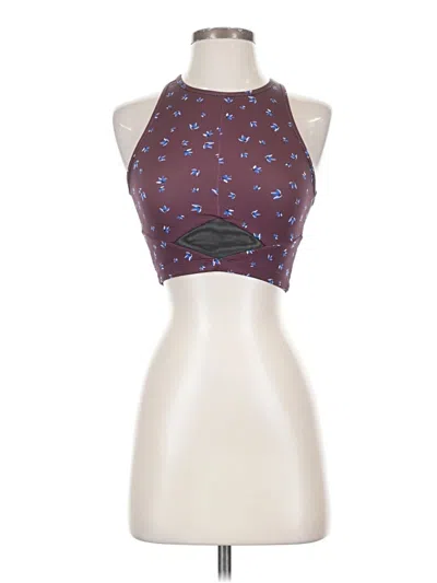 Pre-owned Jolyn Tank Top Brown Halter Neckline Tops