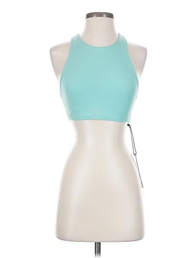 Jolyn Tank Top Teal Halter Neckline Tops In Blue