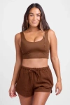Jolyn Tay Short In Brown