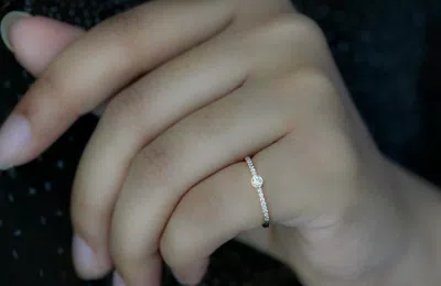 Pre-owned J.o.n 14k Gold Natural Diamond Wedding Band Adorable Ring-jewelzofny In White