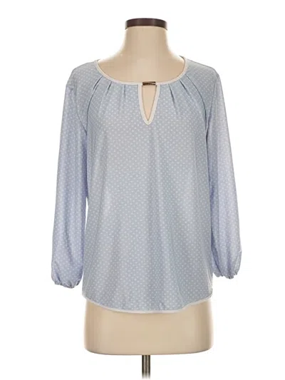 Pre-owned Jon & Anna 3/4 Sleeve Blouse In Blue