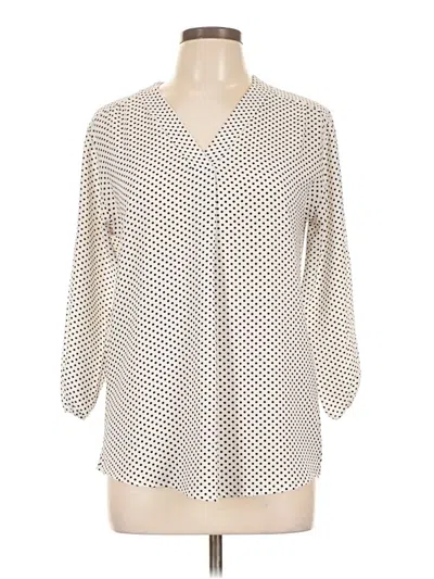 Pre-owned Jon & Anna 3/4 Sleeve Blouse In White