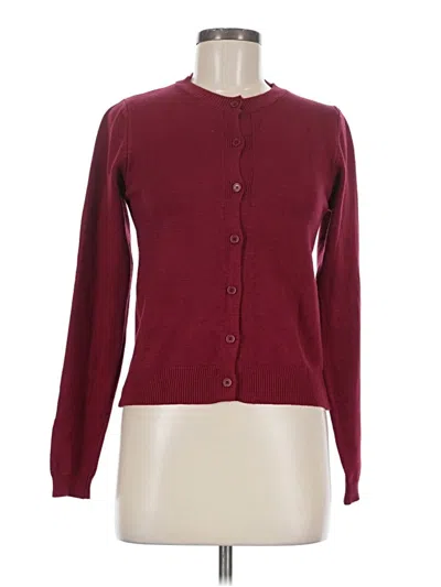Pre-owned Jon & Anna Cardigan Sweater In Burgundy