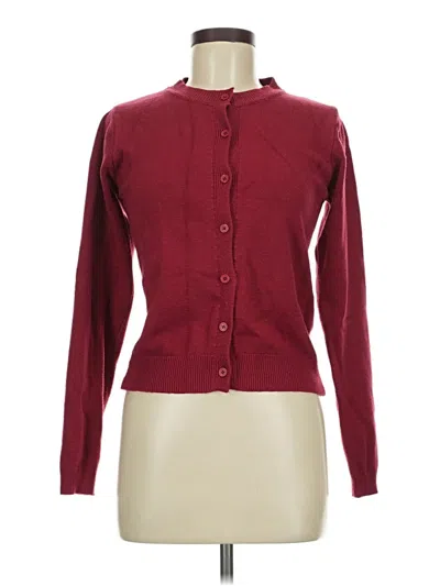 Pre-owned Jon & Anna Cardigan Sweater In Burgundy