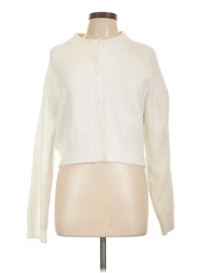 Pre-owned Jon & Anna Cardigan Sweater In White