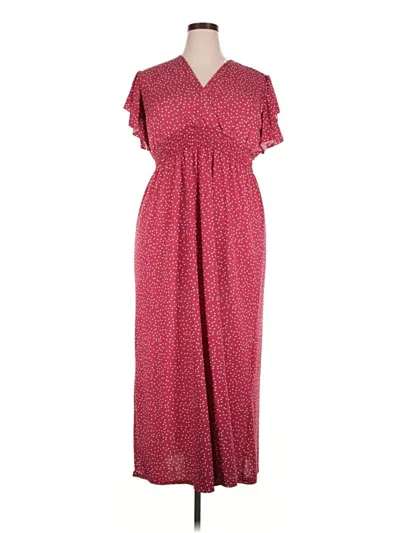 Pre-owned Jon & Anna Casual Dress In Burgundy