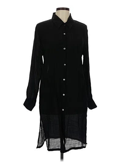 Pre-owned Jon & Anna Long Sleeve Blouse In Black